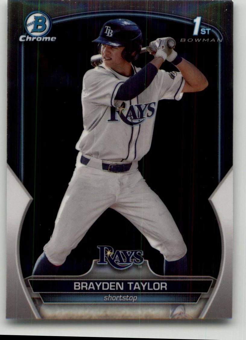 2023 Bowman Draft Brayden Taylor Chrome #BDC-60 Tampa Bay Rays