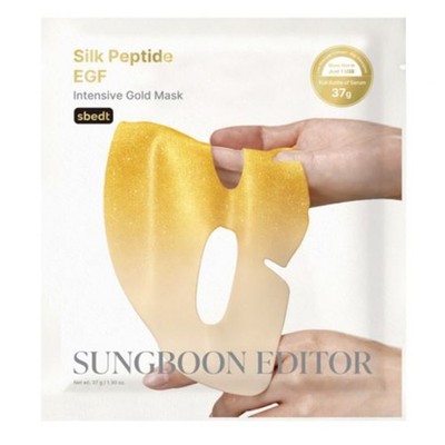 SUNGBOON EDITOR Silk Peptide EGF Intensive Gold Mask 37g x 4pcs Glow