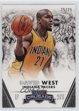 2013-14 Panini Crusade Silver 25/25 David West #69 8cl