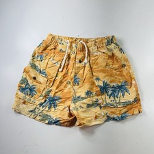 Tommy Bahama Vintage Swimming Trunks Orange Floral Nylon Men s Size XL
