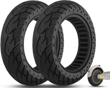 10x2.5" Solid Scooter Tire for Hiboy S2 MAX MAX3 NAVEE ES520B E-Scooter Black...