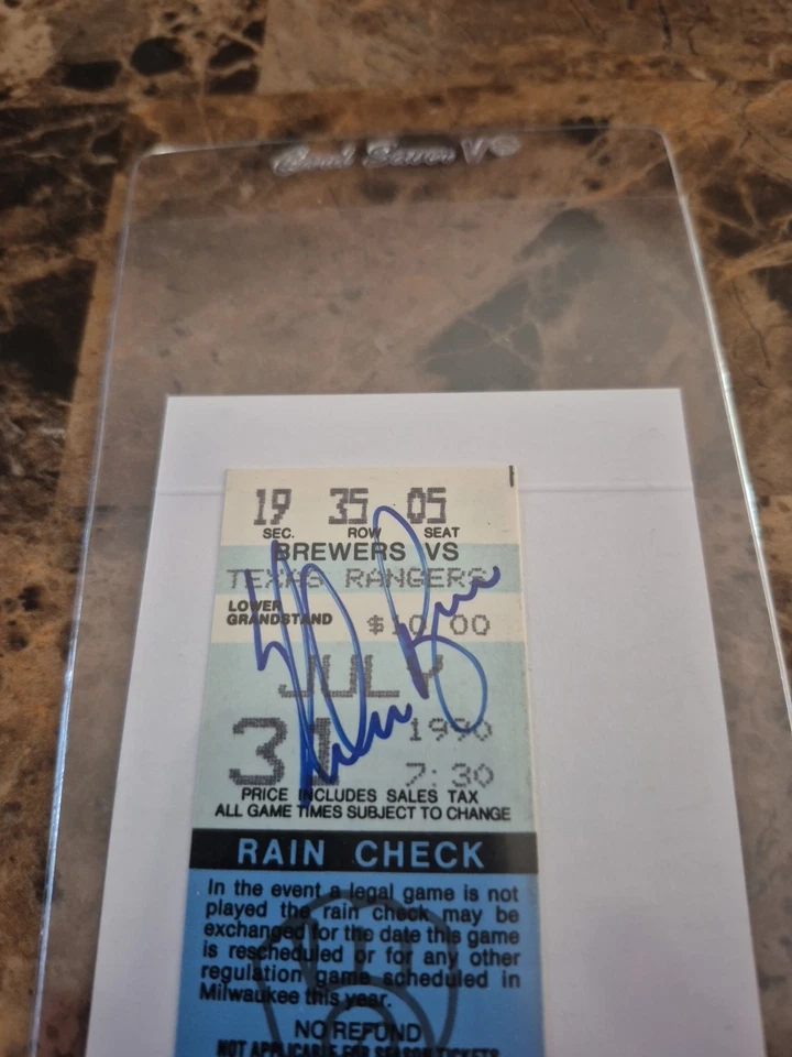 Nolan Ryan Texas Rangers Signed 300th Win Full Ticket JSA - Image 3 of 3