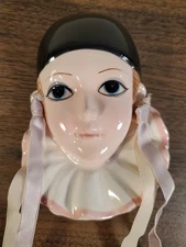 1981 Schmid Pierrot Love Wall Plaque Hanging Ornament Michel OKS