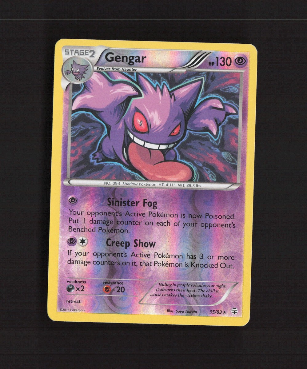 Gengar 35/83 Generations Reverse Holo Rare Pokemon Card LP | eBay