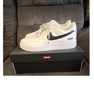 Nike Air Force 1 Supreme White | eBay