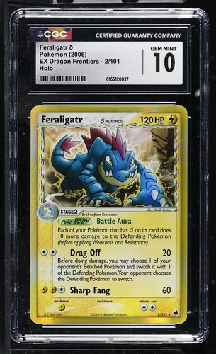 Feraligatr δ graded CGC 10 for sale on eBay