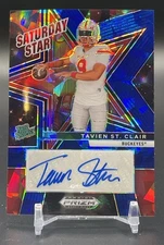 2025 Prizm Draft Picks Saturday Star Auto Blue Ice Tavien St. Clair /149