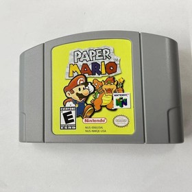 Paper Mario - Nintendo 64 (N64) Exclusive release Rare find Collector's item