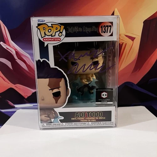 Funko Pop! Jujutsu Kaisen Aoi Todo CHASE GW #1396 Signed by Xander Mobus PSA CCI