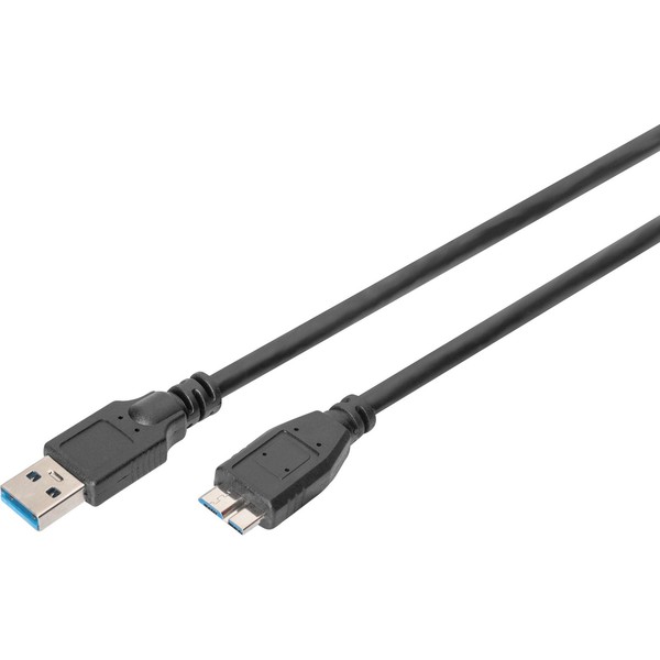 Digitus Usb 3.2 Gen 1 Anschlusskabel USB-A > Micro USB-B, Kabel, Schwarz-image