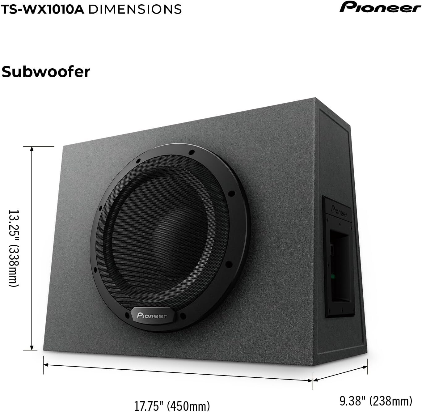 Комплектация Pioneer TS-WX1010A 10 дюймов Встроенный сабвуфер и 4 динамика TS-G1620F 65