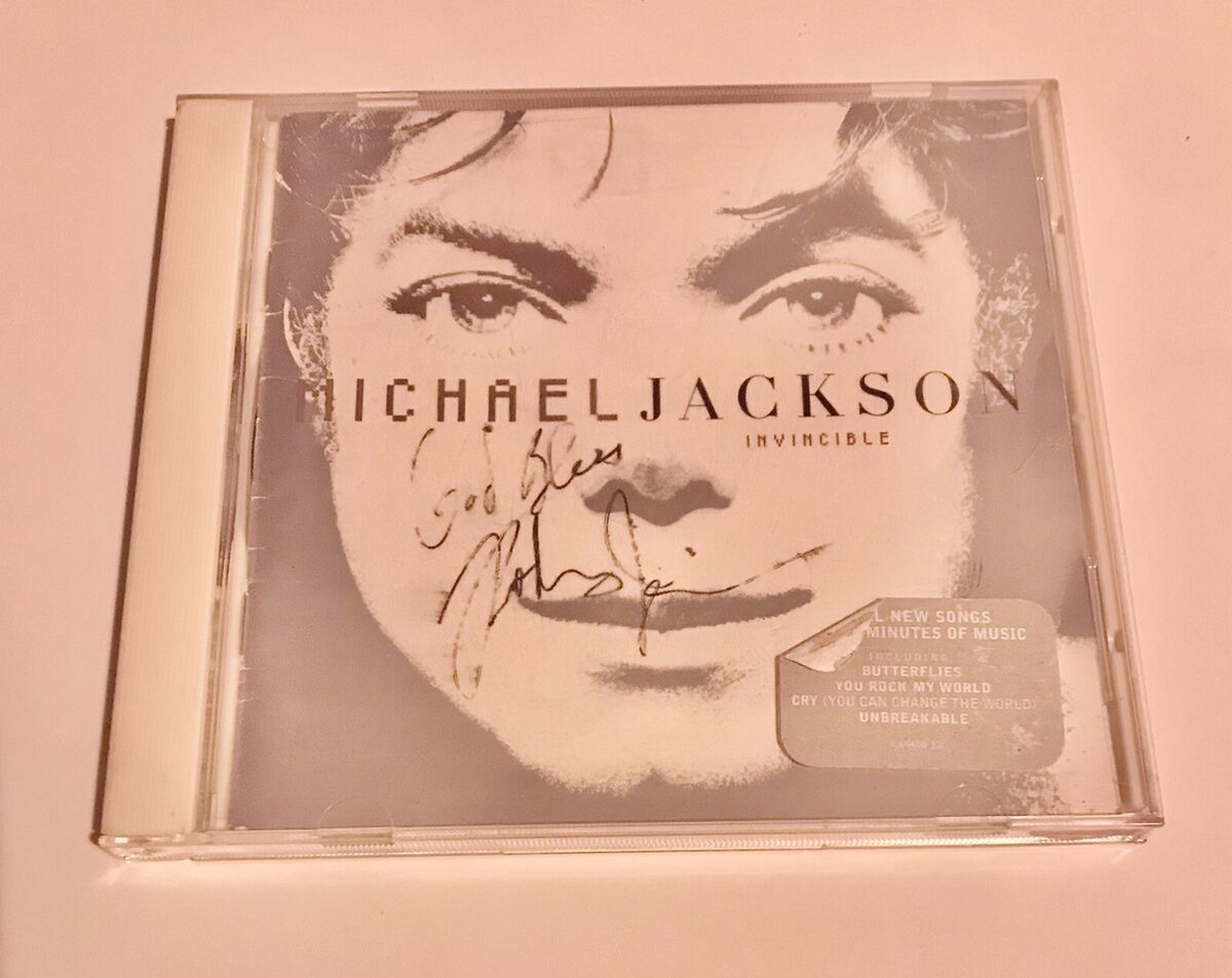Michael Jackson CD Invincible Autographed by Chris Michael Jackson CD Invincible Autographed by Chris