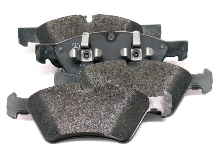 Juego de pastillas de freno delanteras y traseras con sensores para vehículos Mercedes-Benz 05-18 GENUINO Foto 4 de 4