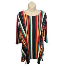 YLT Striped Tunic Spandex Size L