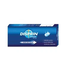 Disprin Regular (120 Effervescent Tablets) -Fast Relief, Free Shipping, Exp 2027
