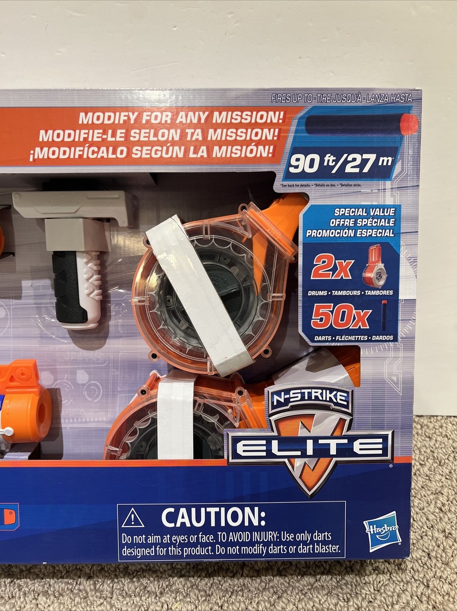 Nerf N-Strike Elite Retaliator Blaster With 2 Drum Magazines Nerf N-Strike Elite Retaliator Blaster With 2 Drum Magazines