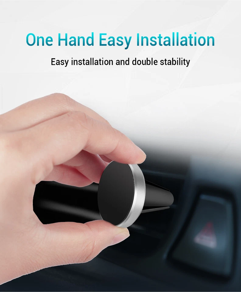 Universal Magnetic Car Mount Cell Phone Holder Stand Dashboard For Phone - Image 3 of 4