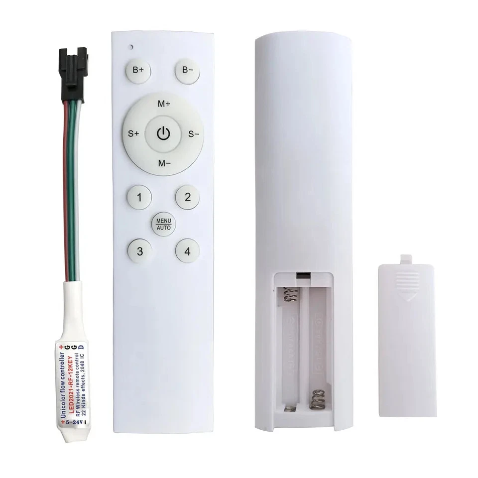 Running Water LED Controller With 12Key RF Remote For WS2811 Single Color DC12V - Image 4 of 4
