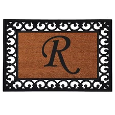 Calloway Mills 180041925R Monogram Insert Doormat 19" x 25" (Letter R) Letter R