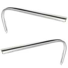 1966 Impala Rear Quarter Panel Wrap-Around Tail Light Moldings Pair -B231650