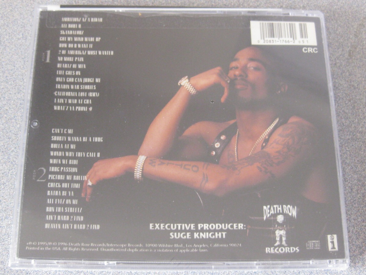 2pac All Eyez on Me CD No Artwork or Jacket for sale online