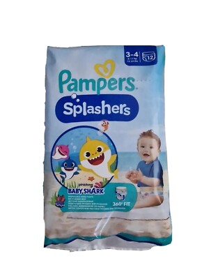 OVP: Pampers Baby Windeln Schwimmwindel Splashers, Größe 3-4 / 6-11 Kg, 12 Stück