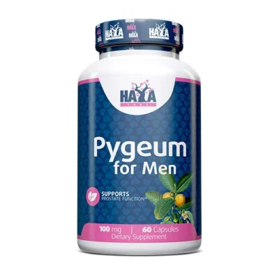 HAYA LABS PYGEUM AFRICANUM EXTRACT for Men 100mg 60 Caps HEALTH URINARY LIBIDO PROSTATE