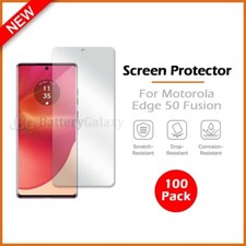 100-Pack LCD Ultra Clear HD Screen Protector for Android Motorola Edge 50 Fusion