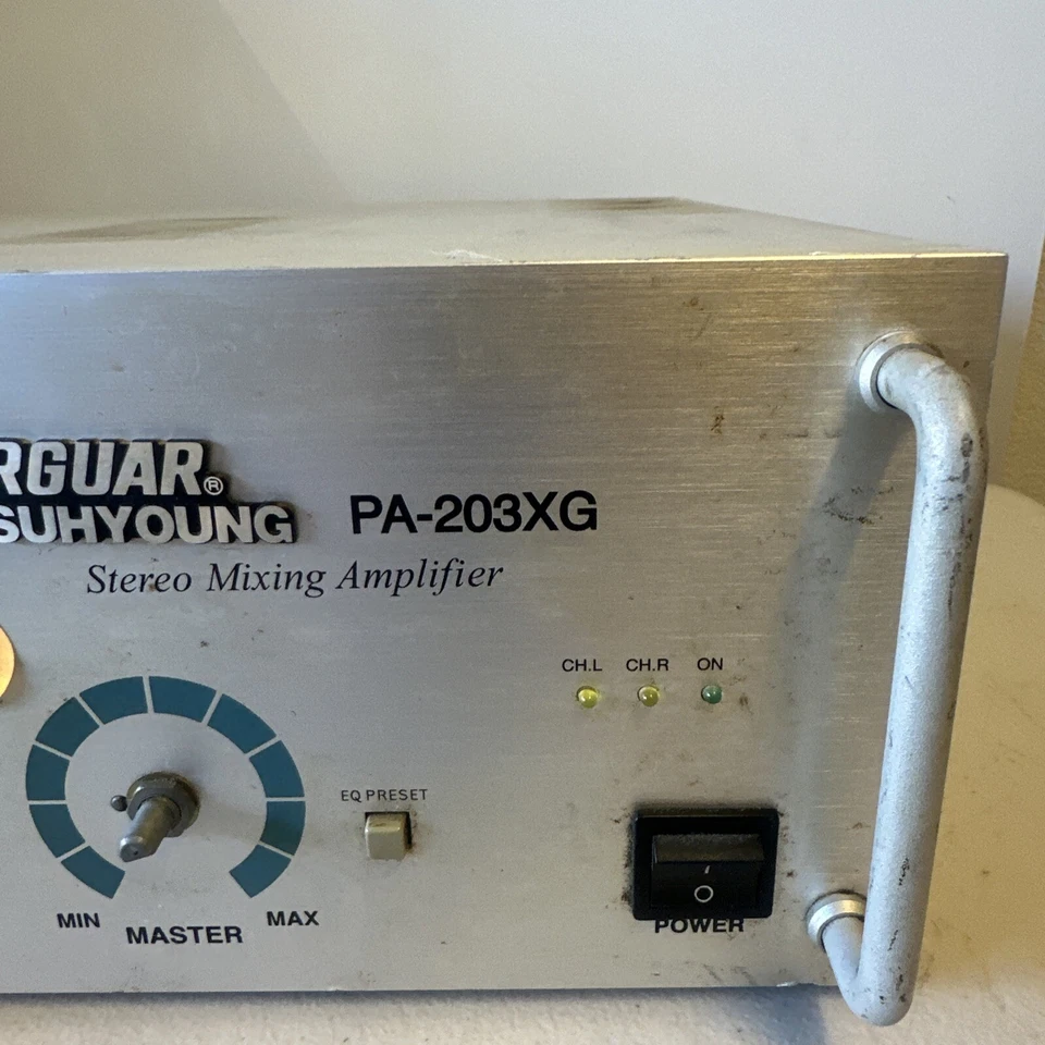 JARGUAR SUHYOUNG STEREO MIXING AMPLIFIER PA-203XG For Parts - Image 2 of 4