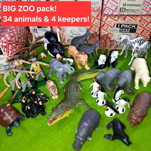 BRAND NEW! Recently found vintage 80's BRITAINS zoo wildlife animals SEE DESCRIP - Picture 24 of 31