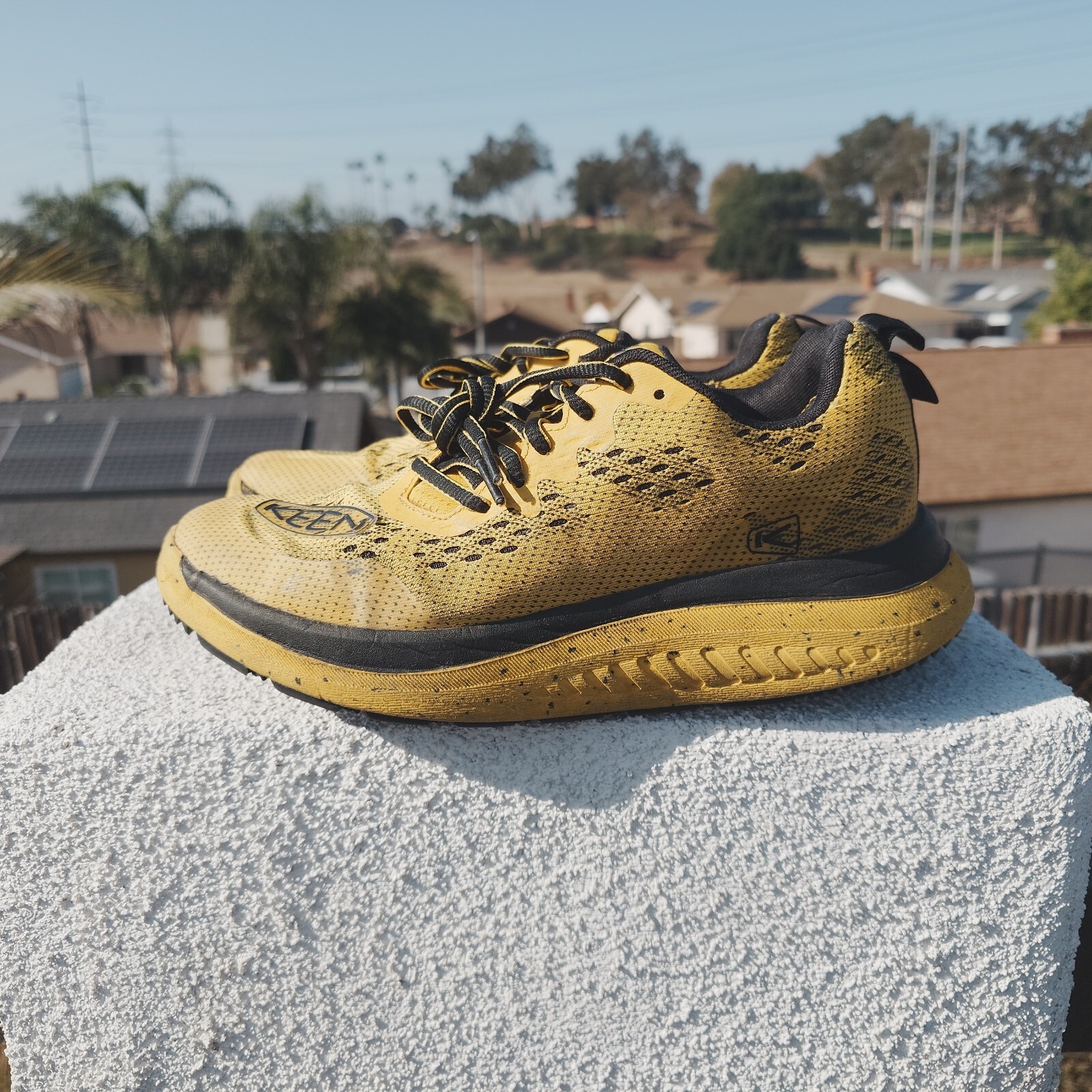 Keen Wk400 Sneaker da Passeggio Giallo Nero Uomo Taglia 8 1027483 Sneakers