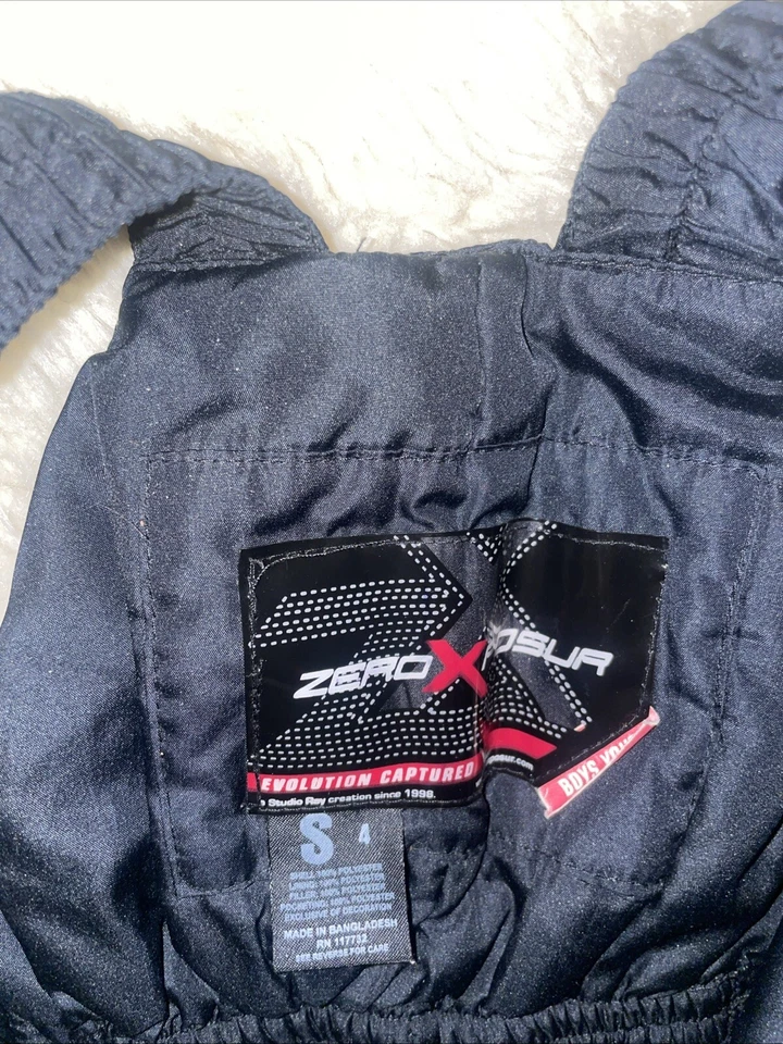 Zero Xposur Babero de Nieve Niños/Unisex Talla Pequeña Jóvenes Niños Invierno Pantalones de Esquí Negros Foto 4 de 4