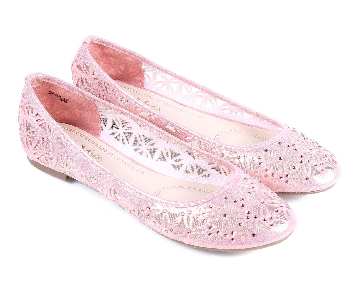 PEASKJP Shoes For Toddler Girls Girl's Ballet Flats Non-Slip Soft Mary Jane Walking Party Dress Shoes For Toddler Little Kid Big Kid Pink 3 3 5 Years - Foto 11