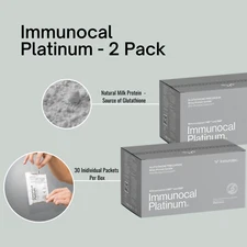 2 Pack - Immunocal Platinum by Immunotec - 30 pouches each (0.44oz/12.5g)