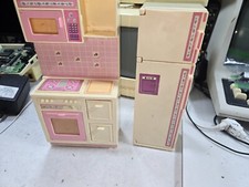 Mattel BARBIE Kitchen Cooking Center  Refrigerator ONLY-Just OK-Door Off-READ