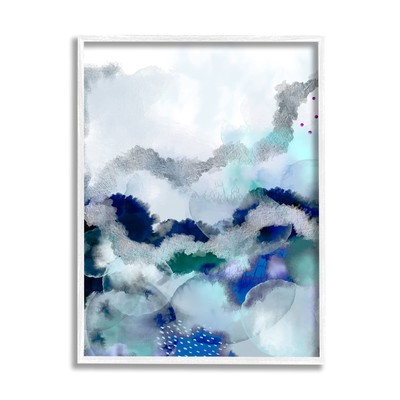 Bubbling Sea Floor Abstraction Fluid Blue Green, Designed by Urban Epiphany W...