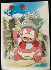 Pokemon Postcard 1 sheet  Slowking Marill Japanese F/S Movie Promo 11