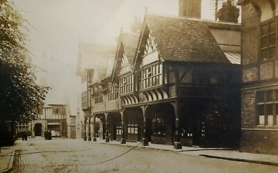 Chester UK RPPC Postcard Early 1900s Rare VHTF St Werburgh Street View 