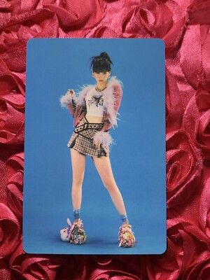 Karina AESPA Hot Mess Goddess K-pop Girl Photo Idol Card Blue Pink