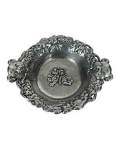 Arthur Court Designed Teddy Bears Aluminum Baby Gift Child's Bowl 1997