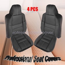 For 2008-2010 Ford F250 Super Duty Front Bottom Top Leather Seat Cover Black For 2008-2010 Ford F250 Super Duty Front Bottom Top Leather Seat Cover Black