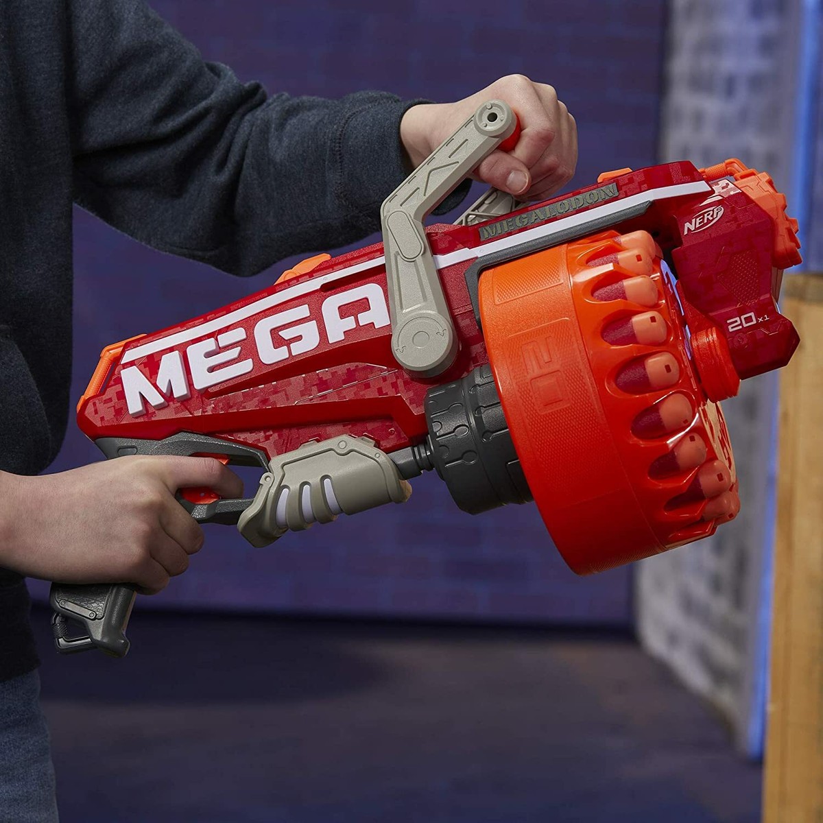 Hasbro NERF Megalodon N-Strike Mega Toy Blaster Gun with 20