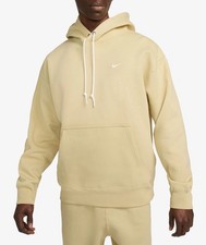 Size Medium - Nike Solo Swoosh Heavyweight Fleece Hoodie Team Gold Dx1355-783