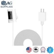All-in-One Camera Power Cord Solution - 16FT with Adapter  Clips for Ring Cams