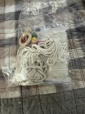 Macrame Plant Hanger Kit By Design Works Crafts With Beads And Instructions.