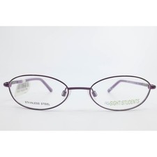 Sight for Students Razzle Dazzle Purple Stainless Steel Oval Eyeglass Frames