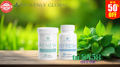 BRAVENLY GUT HARMONY DUO BUNDLE Renew and Refresh - NEW & FACTORY SEALED
