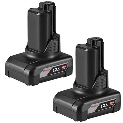 #ad Bosch 2 Pack of Genuine OEM 12V Max 6.0Ah Li Ion Batteries GBA12V60 2PK $159.98