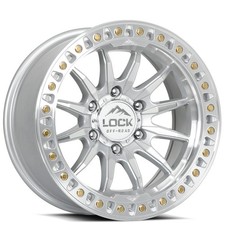 20x10 Lock Off-road Wheels Trail Machined With Clear Coat Rims 4pcs