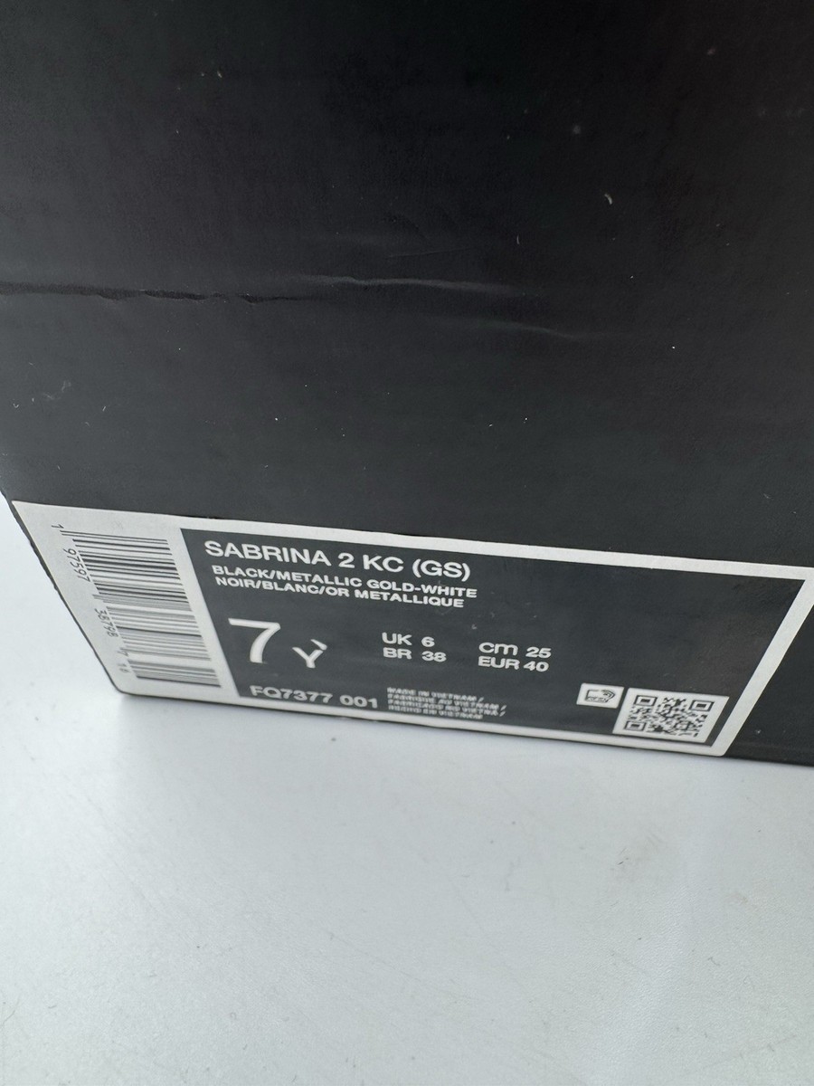 Nike Sabrina 2 KC Gold Quest GS FQ7377-001 Size 7Y | eBay
